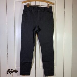 Old Navy Pixie Pants‎ Womens 2 High Rise Slim Pockets Gray Career Church Office